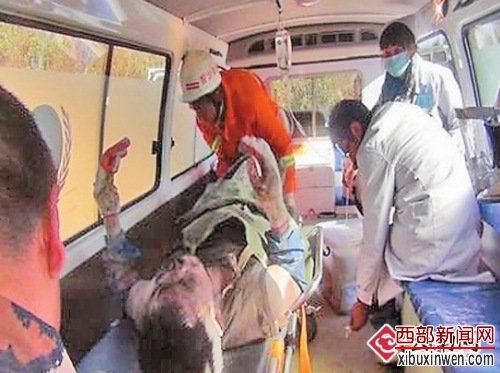 云南腾冲一石灰窑坍塌1人被埋成功获救(图)